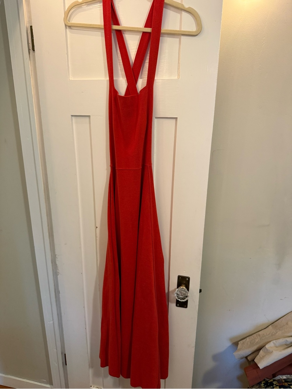 Red Crossback A-Line Women’s Dress free people  sweater dress